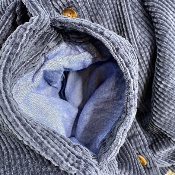 L.L. Bean Comfort Corduroy Relaxed Shirt Blue 512409 Size 1X - Picture 10 of 10